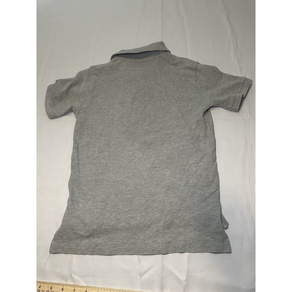 Polo Ralph Lauren Boys Gray Short Sleeve Polo Shirt Size S 8 Classic Cotton - Picture 6 of 8